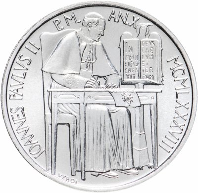 купить Ватикан 1000 лир (lire) 1988