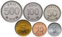 Купить Южная Корея набор 6 монет 1983-2013 год