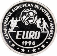 Купить 100 леев (lei) 1996 Чемпионат Европы по футболу 1996 Румыния