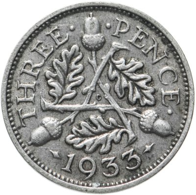 купить Великобритания 3 пенса (pence) 1933