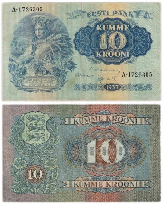 купить Эстония 10 крон 1937