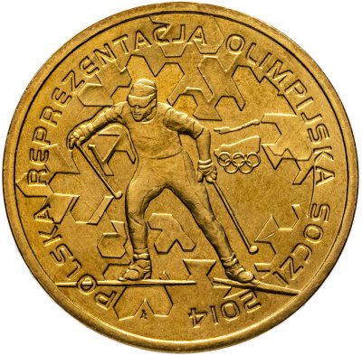 купить Польша 2 злотых (zlote) 2014 "Польская олимпийская сборная - Сочи 2014"