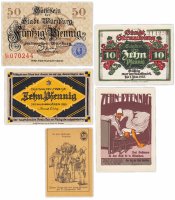 купить Германия (разные земли) набор из 5 нотгельдов 1918-1922