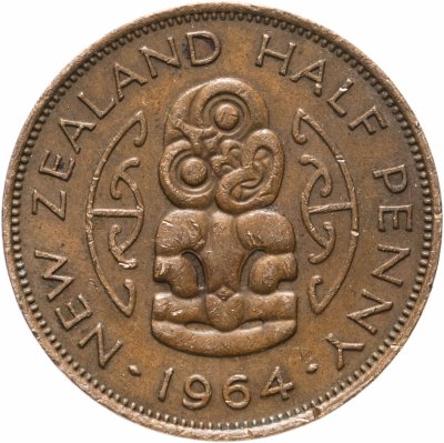 купить Новая Зеландия 1/2 пенни (penny) 1964