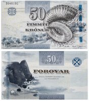 Купить Фарерские острова 50 крон 2001 (Pick 29)