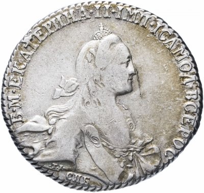 купить 1 рубль 1769 года СПБ-TI-СА