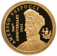 Купить острова Кука 1 доллар 2012 "Америго Веспуччи"