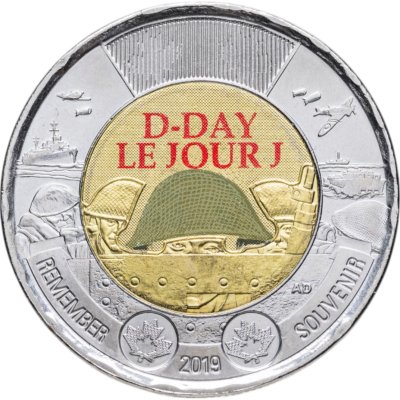 купить Канада 2 доллара 2019 "75 лет высадке союзников в Нормандии (D-Day)"
