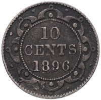 Купить Канада, Ньюфаундленд 10 центов 1896