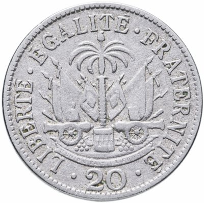 купить Гаити 20 сантимов (centimes) 1907