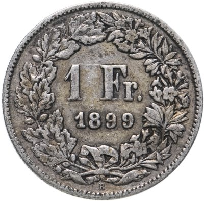 купить Швейцария 1 франк (franc) 1899