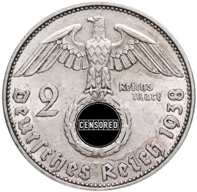 купить Германия (Третий Рейх) 2 рейхсмарки 1938