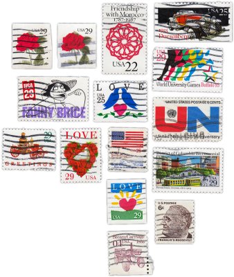 купить США набор из 15 марок "Разное"