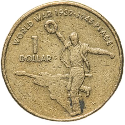 купить Австралия 1 доллар (dollar) 2005 "60 лет со дня окончания Второй Мировой войны"