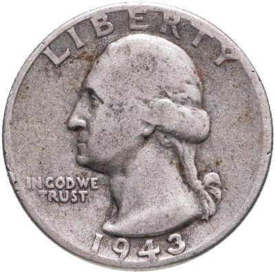 купить США 1/4 доллара (25 центов, квотер, quarter dollar) 1943