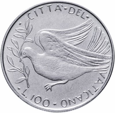 купить Ватикан 100 лир (lire) 1971