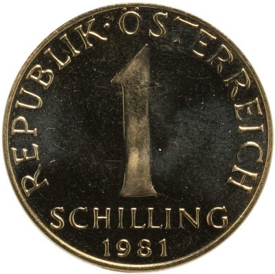 купить Австрия 1 шиллинг (shilling) 1981
