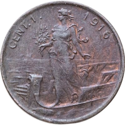 купить Италия 1 чентезимо (centesimo) 1916