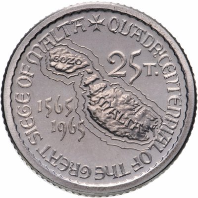 купить Мальтийский орден 25 тари 1965 "400 лет Великой осаде Мальты"