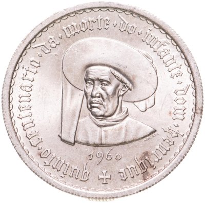 купить Португалия 10 эскудо (escudos) 1960 "500 лет со дня смерти принца Генриха"