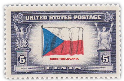 купить США 5 центов 1943 "Флаг Чехословакии"