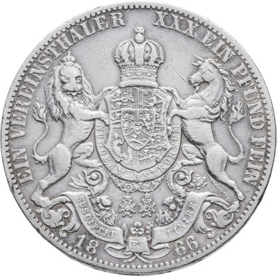 купить Ганновер 1 союзный талер 1866
