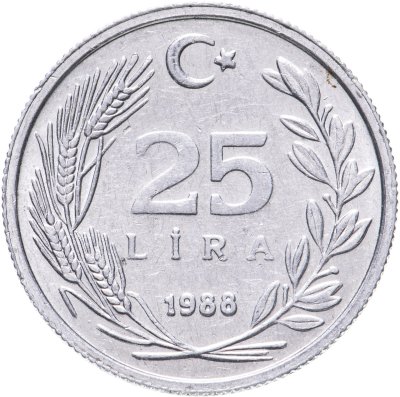 купить Турция 25 лир 1988