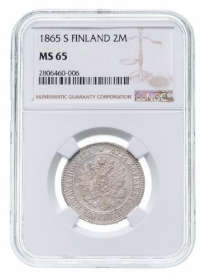 купить 2 марки 1865 S в слабе NGC