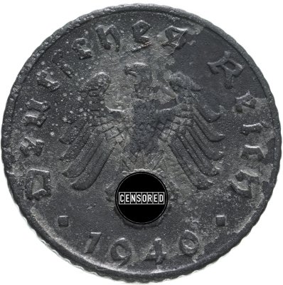 купить Германия, Третий рейх 5 рейхспфеннигов (reichspfennig) 1940, знак монетного двора: "E" - Мульденхюттен