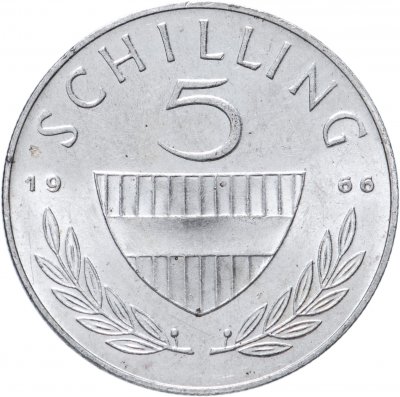 купить Австрия 5 шиллингов (shillings) 1966