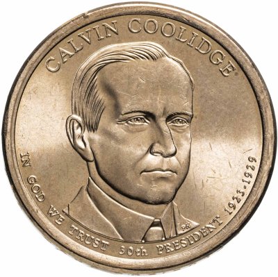 купить США 1 доллар 2014 P "30-й президент США - Калвин Кулидж"