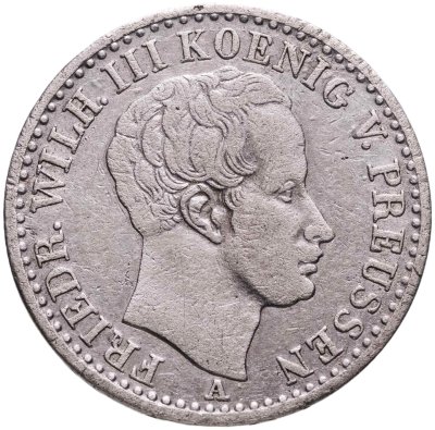 купить Королевство Пруссия, король Фридрих Вильгельм III. 1/6 талера 1823