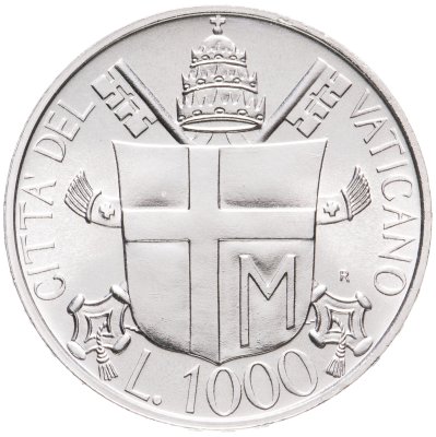 купить Ватикан 1000 лир (lire) 1985 "7-й год правления Иоанна Павла II"