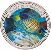 Купить Палау 1 доллар 2008 "Подводный мир - Вымирающие виды - Рыба type 1"