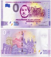 купить 0 евро (euro) "200-летие Фридриха Энгельса. Вупперталь" 2020 1-серия ( XE QB-1b ) ограниченный тираж