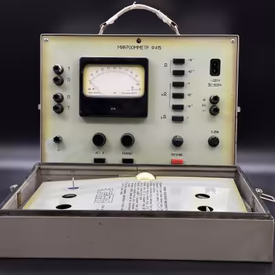 купить Микроомметр "Ф415", Уманский завод Мегомметр, металл, стекло, СССР, 1980-1990 гг.