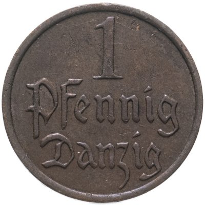 купить Германия, Данциг 1 пфенниг (pfennig) 1937