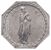 купить Германия (Нюрнберг) нотгельд 20 пфеннигов 1921 "Нюрнбергская Мадонна" трамвайный жетон