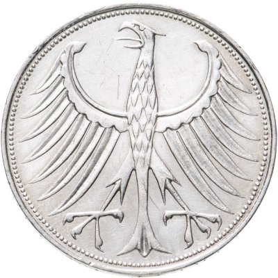 купить Германия 5 марок 1966 знак монетного двора: "D" - Мюнхен
