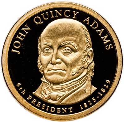 купить США 1 доллар (dollar) 2008 Proof "Джон Куинси Адамс (6-й президент США)" знак монетного двора "S" - Сан-Франциско