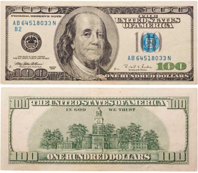купить США 100 долларов 1996 Series 1996 Брак