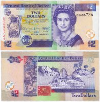 купить Белиз 2 доллара 2017 (Pick 66f)