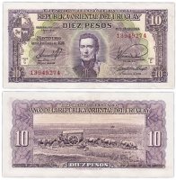 купить Уругвай 10 песо 1939 (Pick 37с)