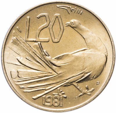 купить Сан-Марино 20 лир (lire) 1981 "Мир"