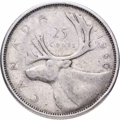 купить Канада 25 центов (квотер, cents) 1953-1964