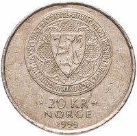 купить Норвегия 20 крон (kroner) 1999 "700 лет Крепости Акерсхус"