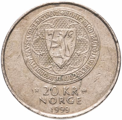 купить Норвегия 20 крон (kroner) 1999 "700 лет Крепости Акерсхус"