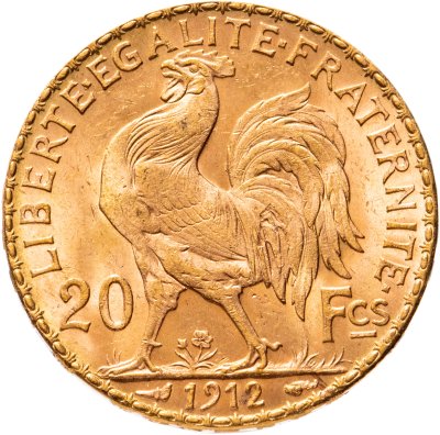 купить Франция 20 франков (francs) 1912
