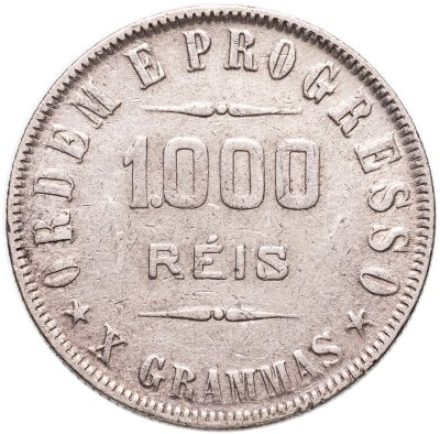 купить Бразилия 1000 реалов (рейс, reis) 1911