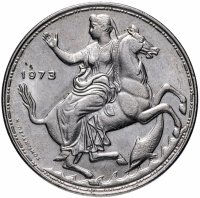 Купить Греция 20 драхм (drachmai) 1973 "Режим черных полковников. Королевство Греция"
